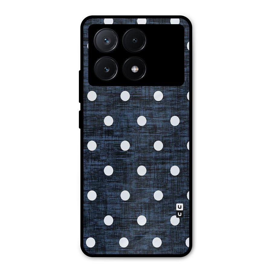 Textured Dots Metal Back Case for Poco X6 Pro