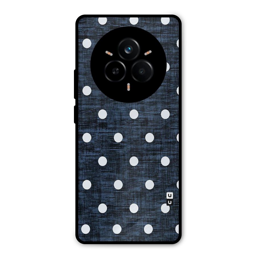 Textured Dots Metal Back Case for Realme 14 Pro Plus
