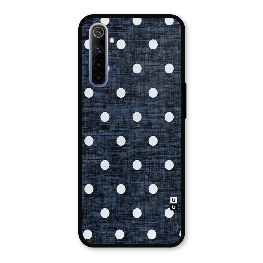 Textured Dots Metal Back Case for Realme 6