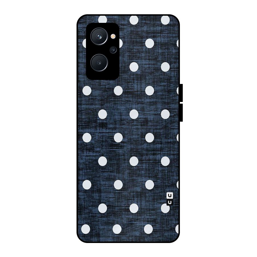 Textured Dots Metal Back Case for Realme 9i 5G