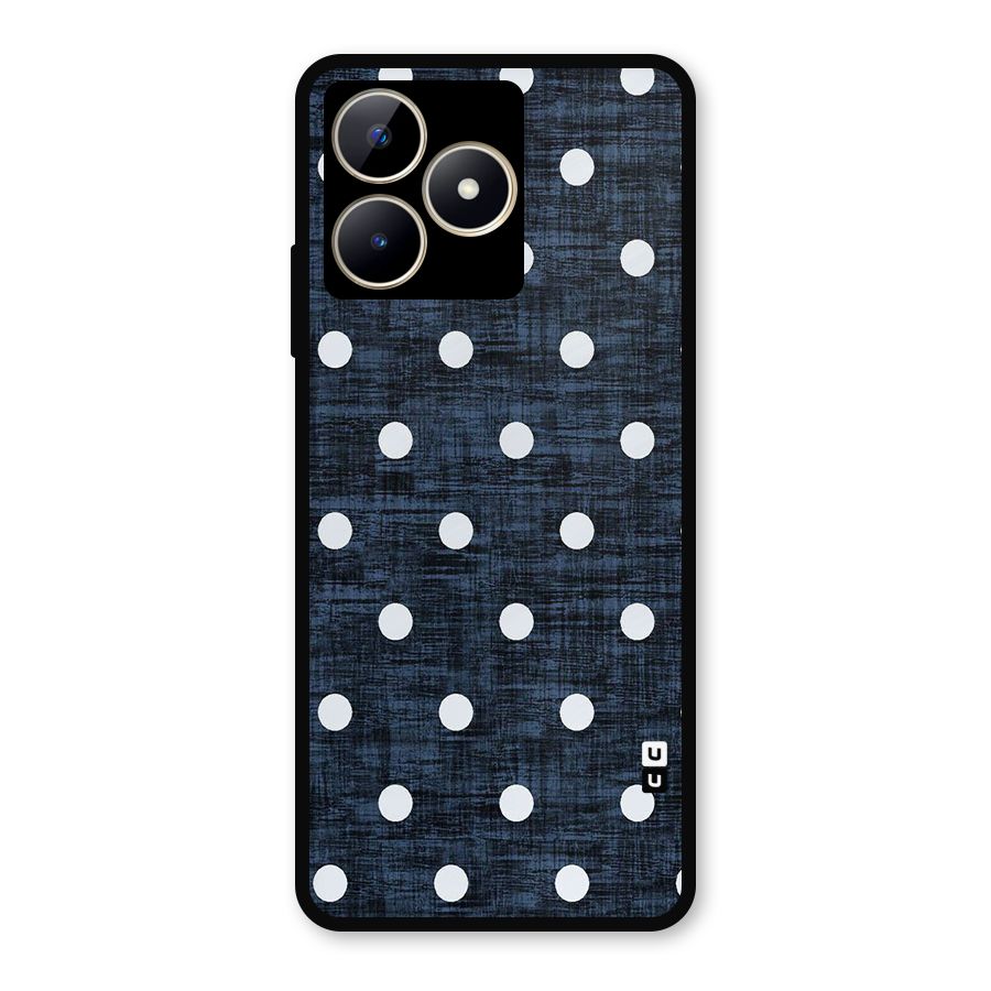 Textured Dots Metal Back Case for Realme C53