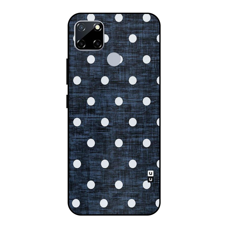 Textured Dots Metal Back Case for Realme Narzo 30A