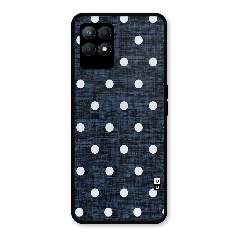 Textured Dots Metal Back Case for Realme Narzo 50