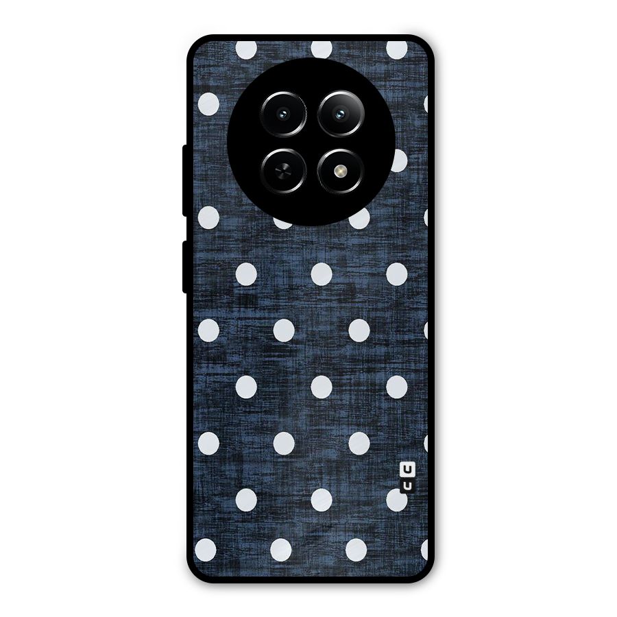 Textured Dots Metal Back Case for Realme Narzo 70x 5G