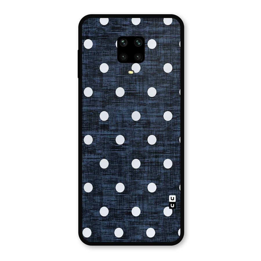 Textured Dots Metal Back Case for Redmi Note 10 Lite