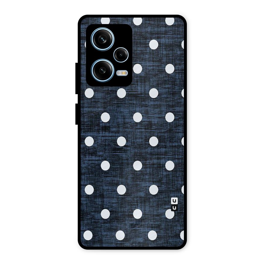 Textured Dots Metal Back Case for Redmi Note 12 Pro