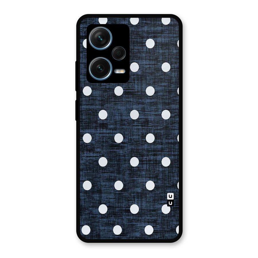 Textured Dots Metal Back Case for Redmi Note 12 Pro Plus 5G