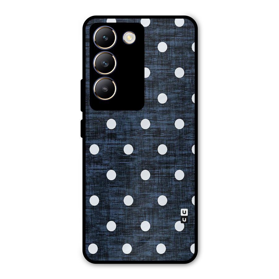Textured Dots Metal Back Case for Vivo T3 5G