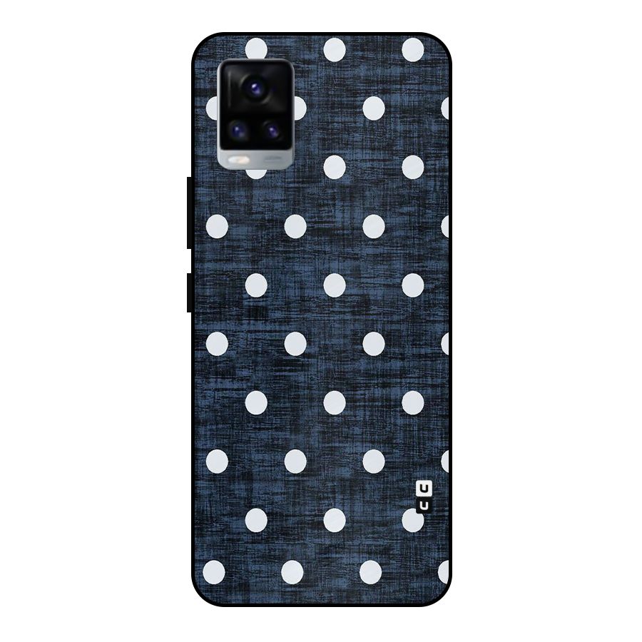Textured Dots Metal Back Case for Vivo V20 2021