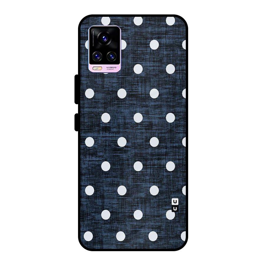 Textured Dots Metal Back Case for Vivo V20 Pro