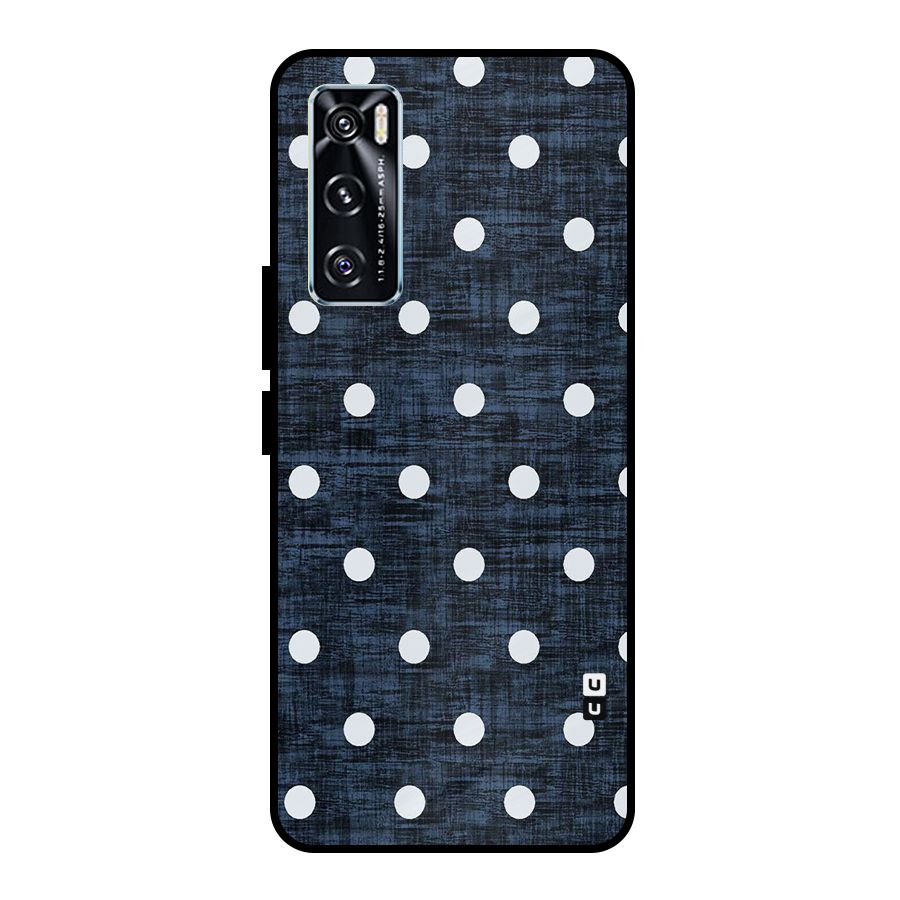 Textured Dots Metal Back Case for Vivo V20 SE