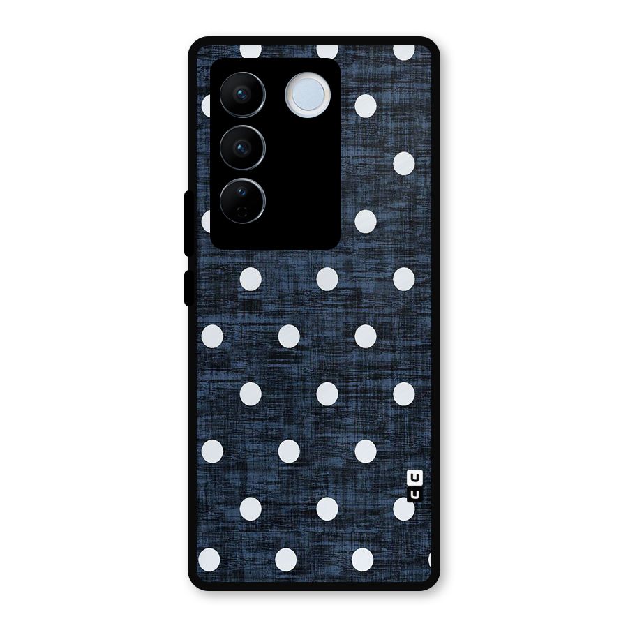 Textured Dots Metal Back Case for Vivo V27