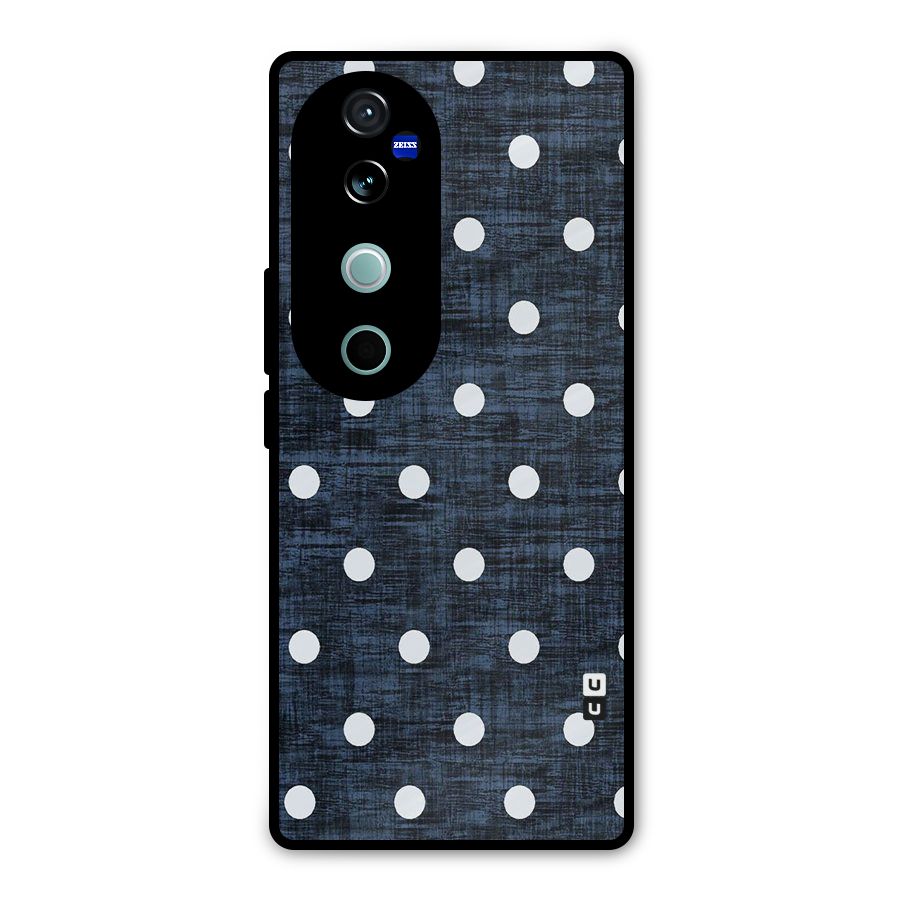 Textured Dots Metal Back Case for Vivo V40