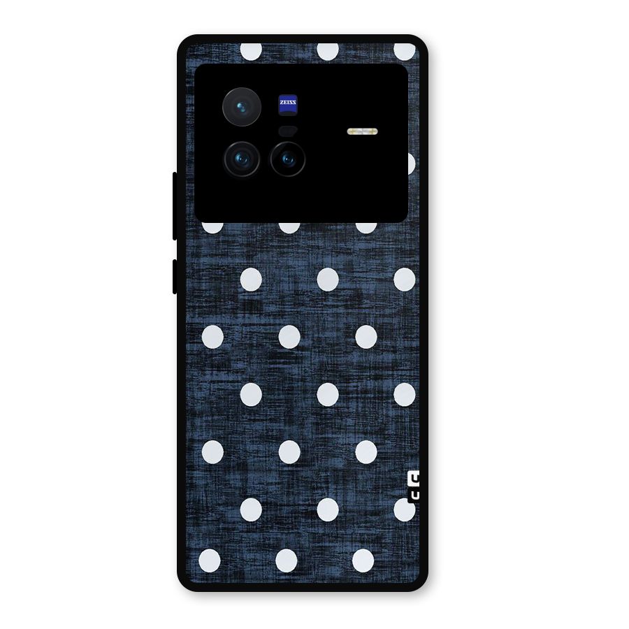 Textured Dots Metal Back Case for Vivo X80
