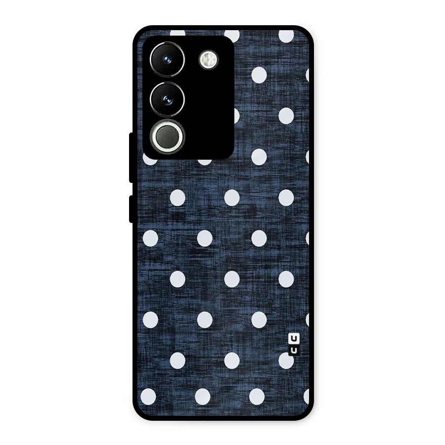 Textured Dots Metal Back Case for Vivo Y200