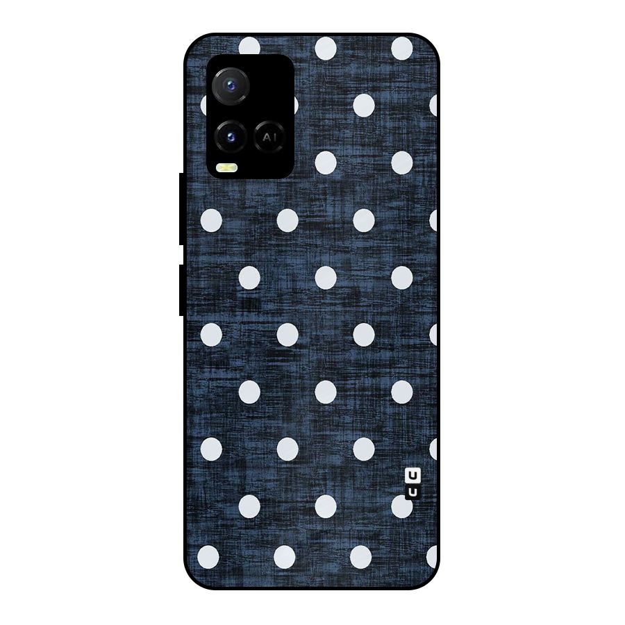 Textured Dots Metal Back Case for Vivo Y21