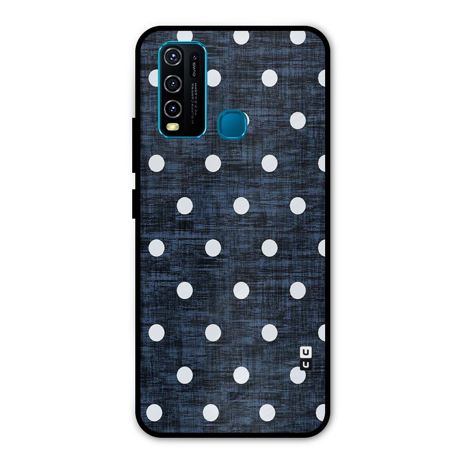 Textured Dots Metal Back Case for Vivo Y50