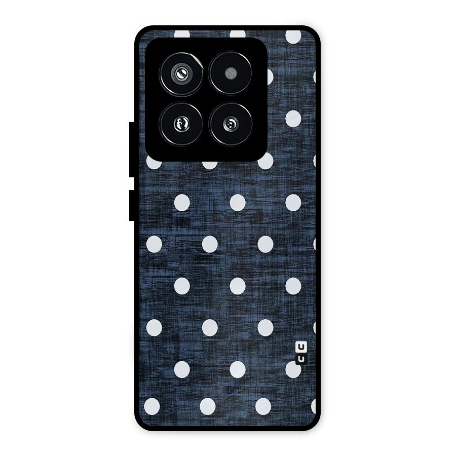 Textured Dots Metal Back Case for Xiaomi 14 Pro