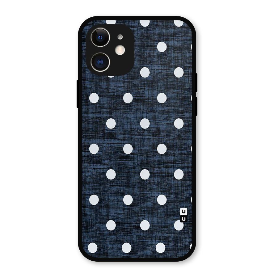 Textured Dots Metal Back Case for iPhone 12