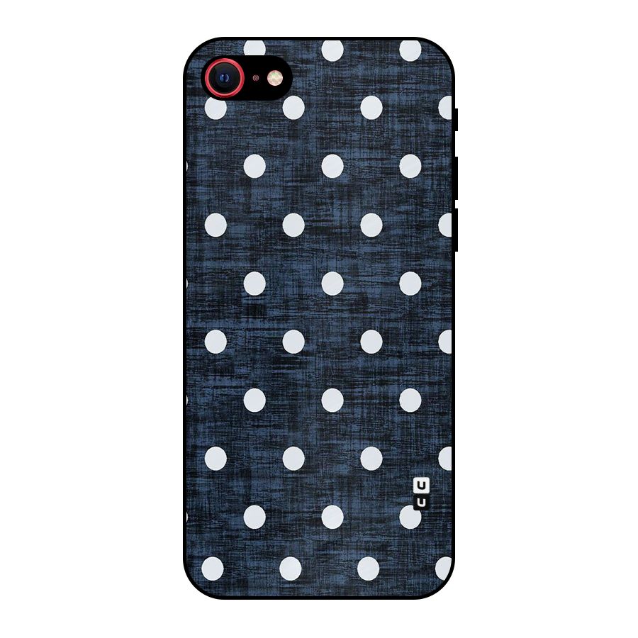 Textured Dots Metal Back Case for iPhone 7