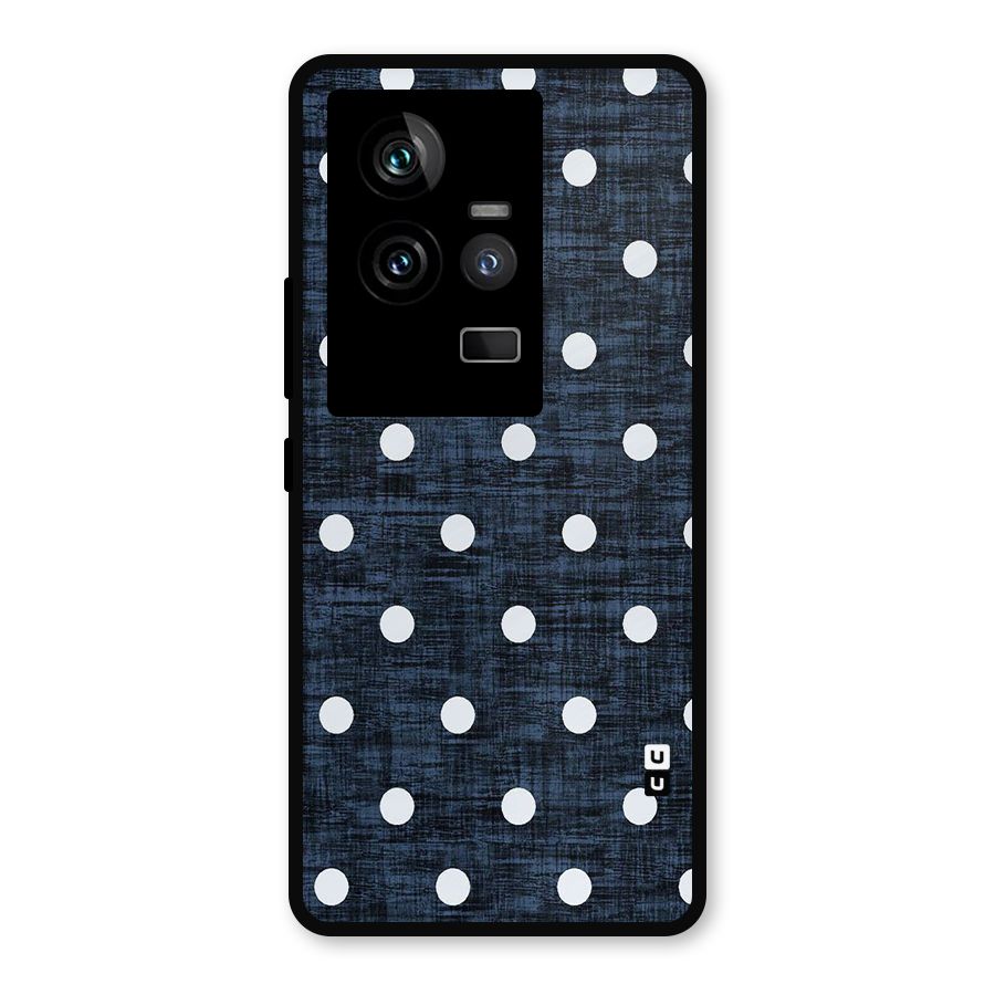 Textured Dots Metal Back Case for iQOO 11 5G