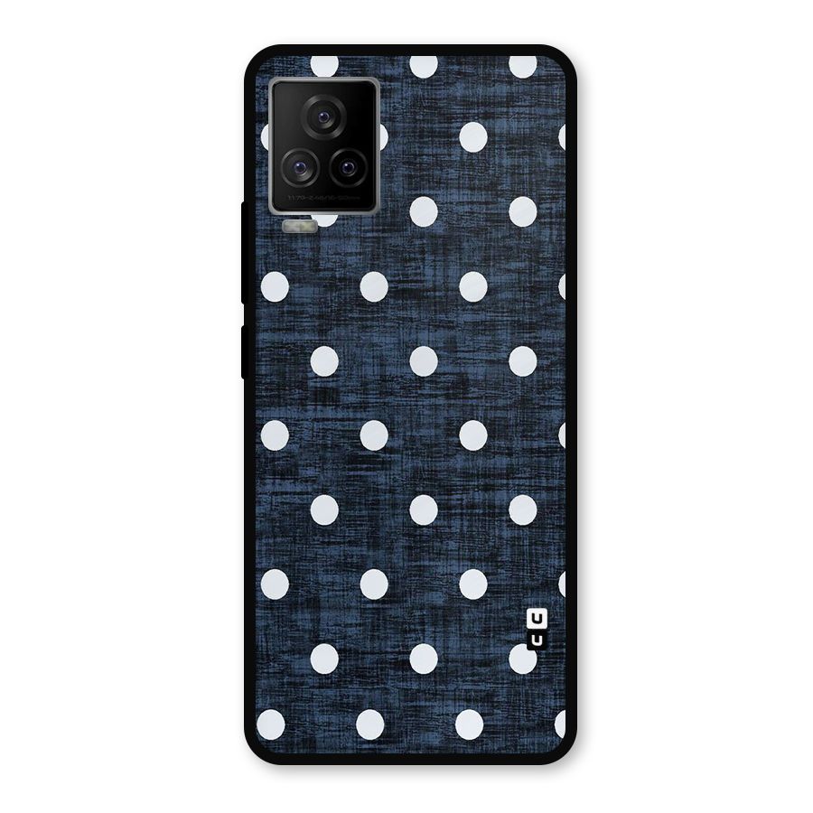 Textured Dots Metal Back Case for iQOO 7 Legend 5G