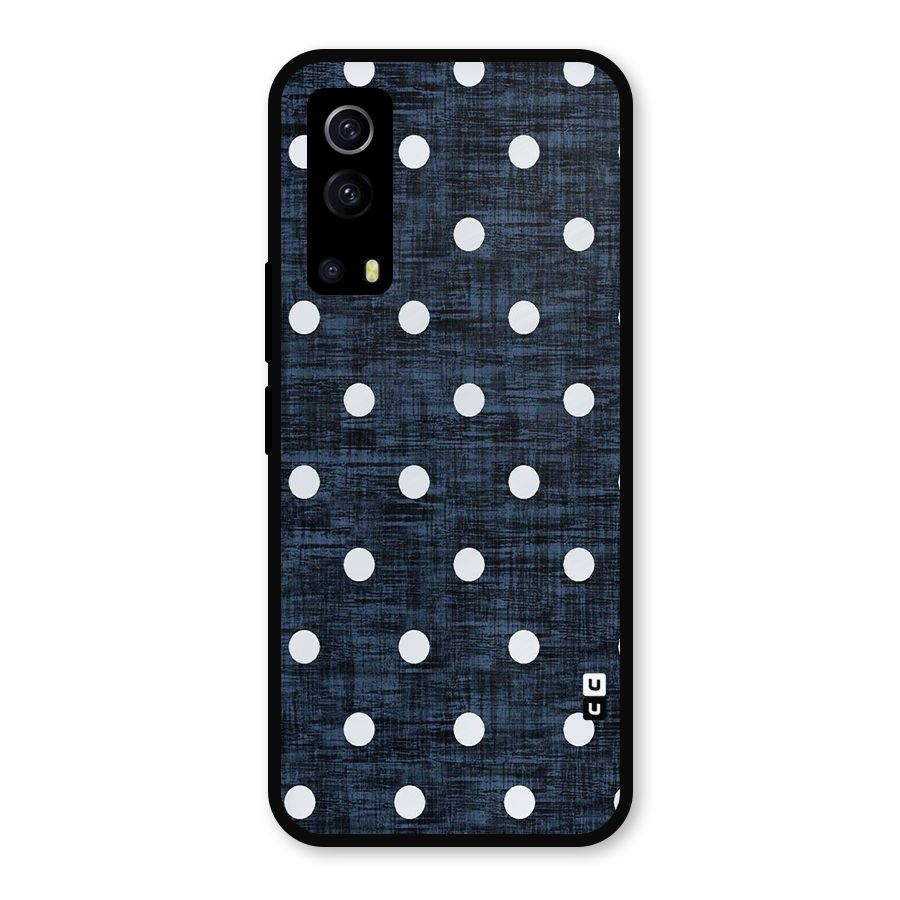Textured Dots Metal Back Case for iQOO Z3