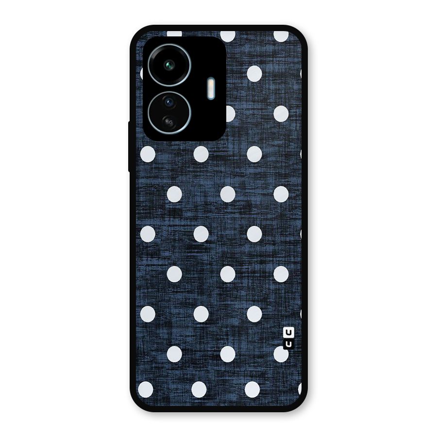 Textured Dots Metal Back Case for vivo iQOO Z6 Lite 5G