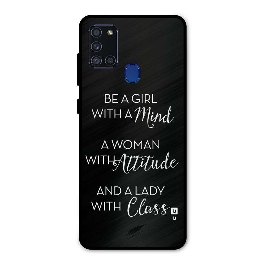 The-Mindset Metal Back Case for Galaxy A21s