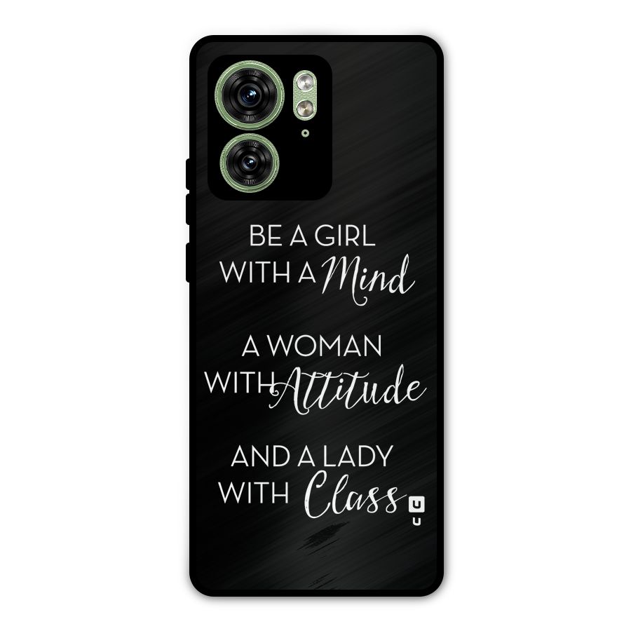 The-Mindset Metal Back Case for Motorola Edge 40 5G