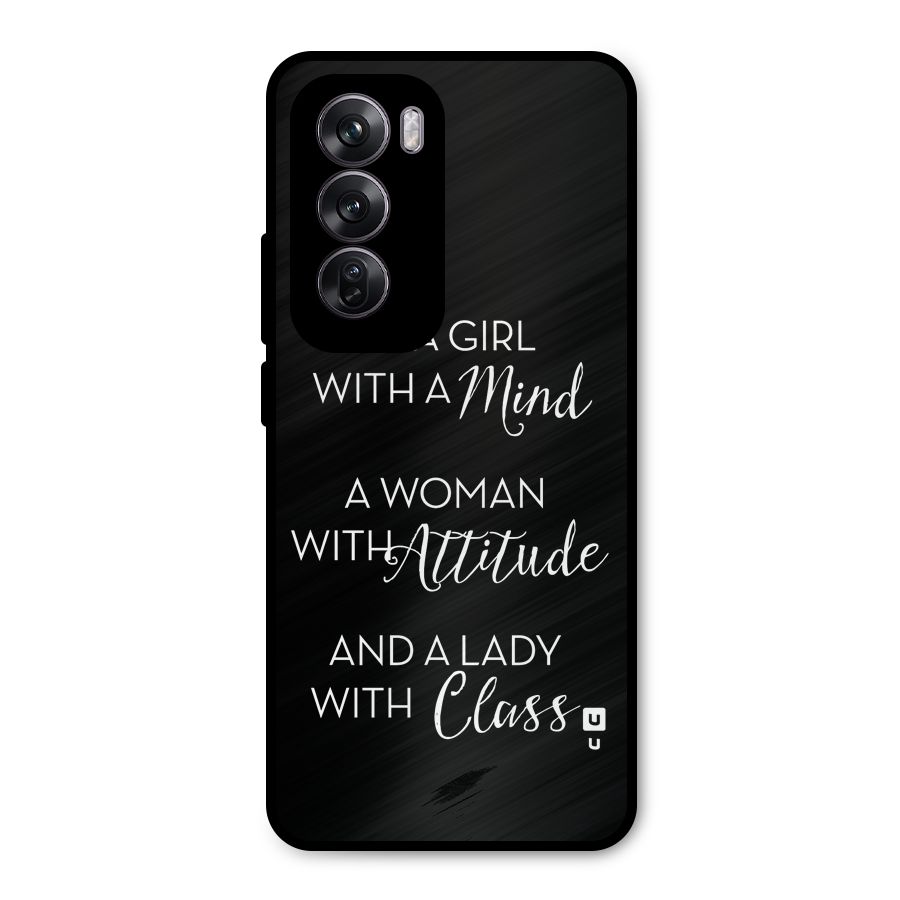 The-Mindset Metal Back Case for Oppo Reno12 Pro