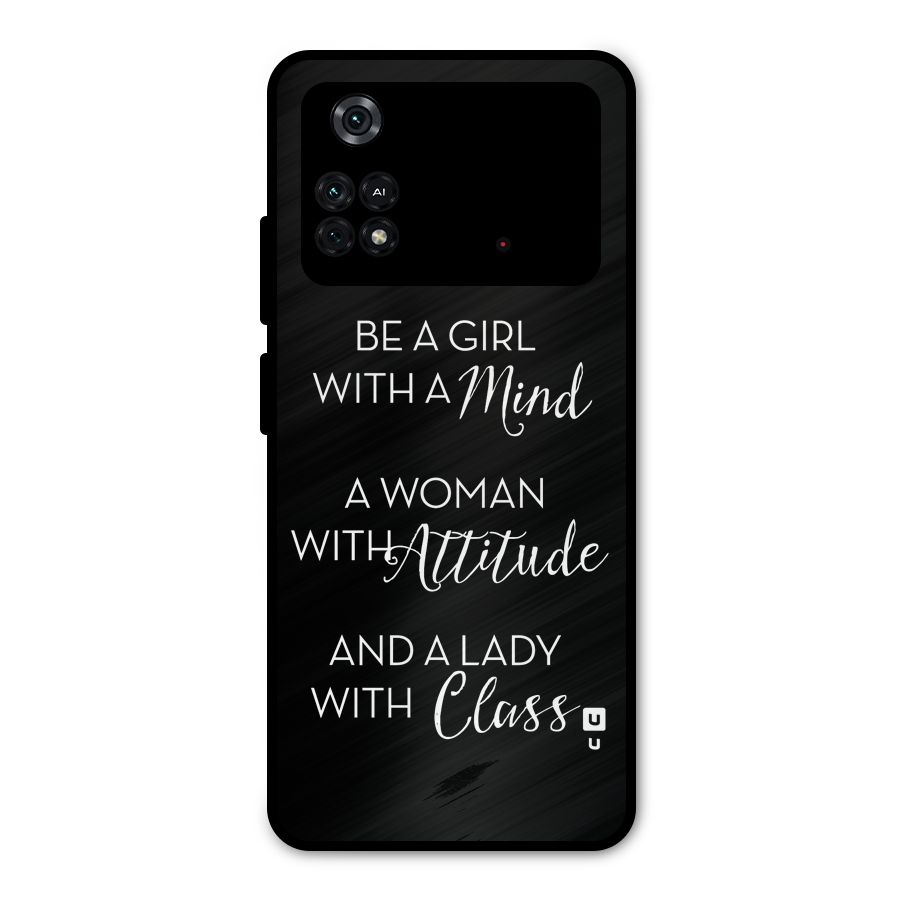 The-Mindset Metal Back Case for Poco M4 Pro 4G