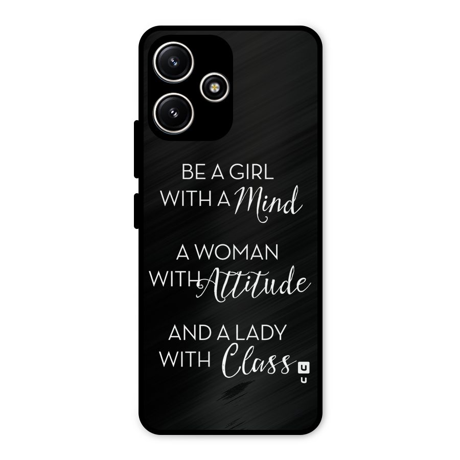The-Mindset Metal Back Case for Poco M6 Pro