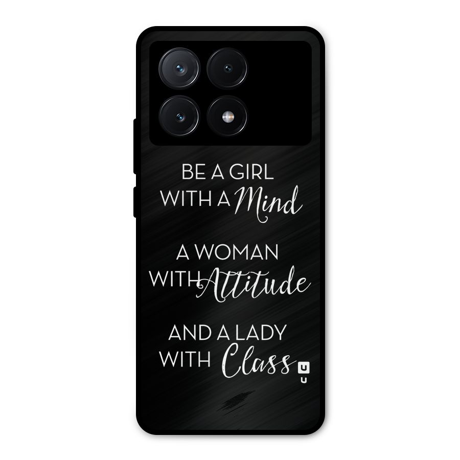 The-Mindset Metal Back Case for Poco X6 Pro