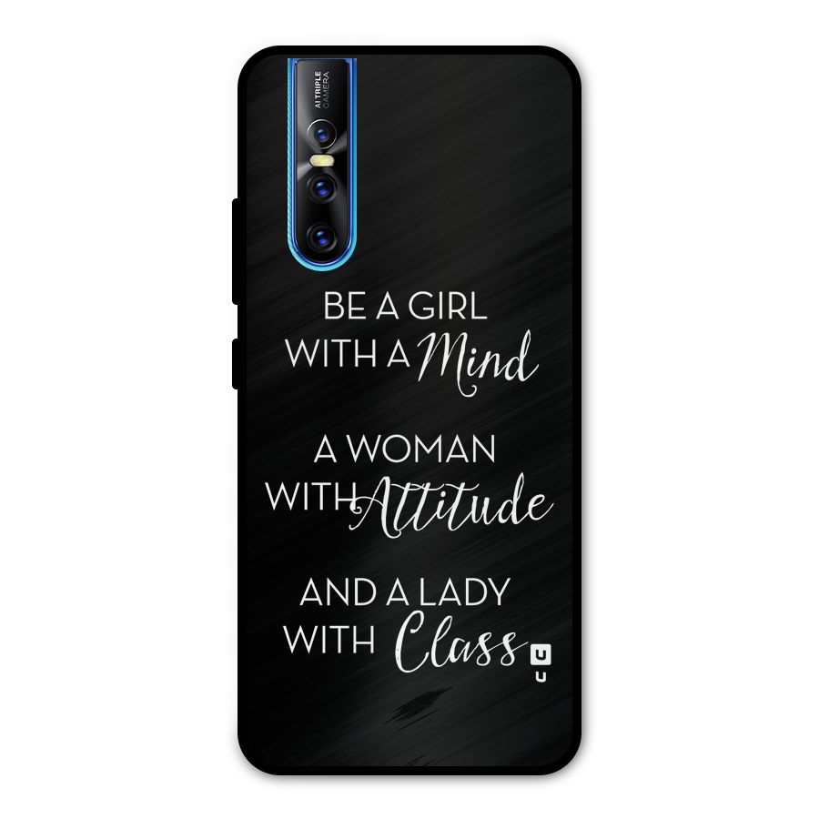 The-Mindset Metal Back Case for Vivo V15 Pro