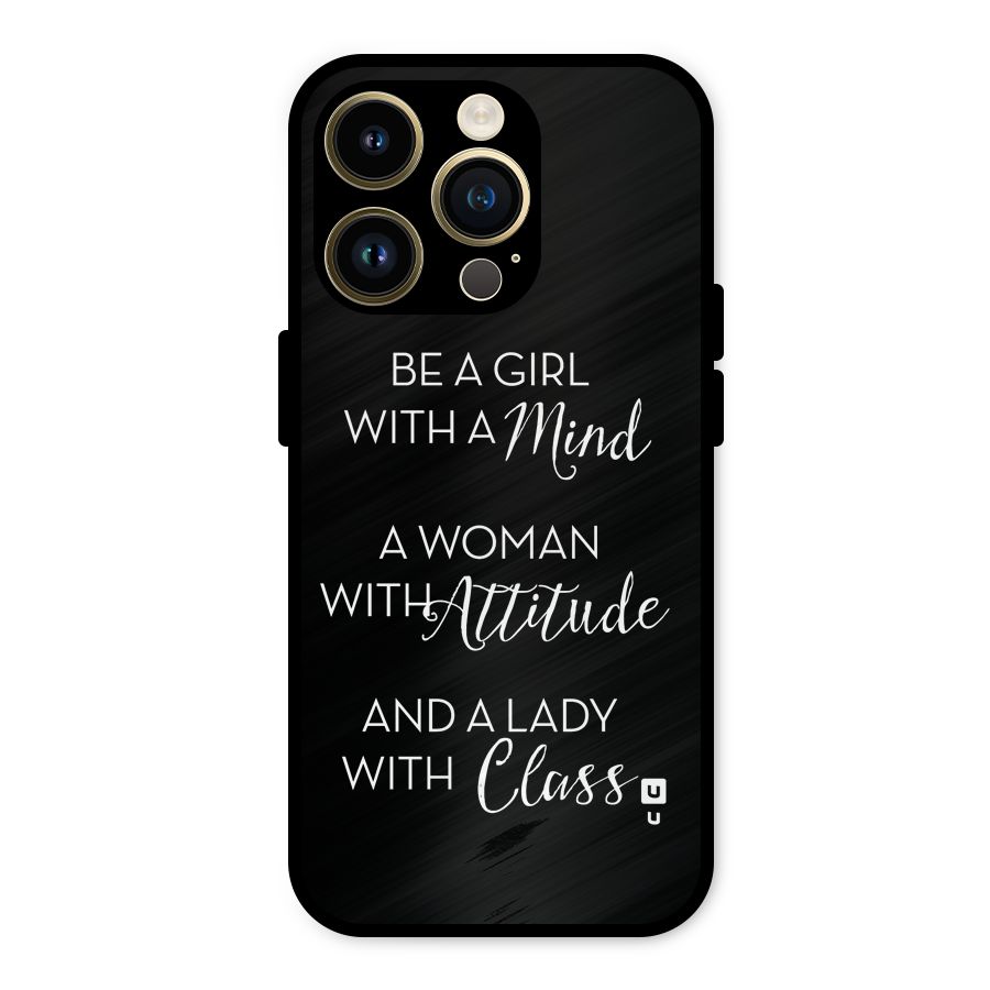 The-Mindset Metal Back Case for iPhone 14 Pro