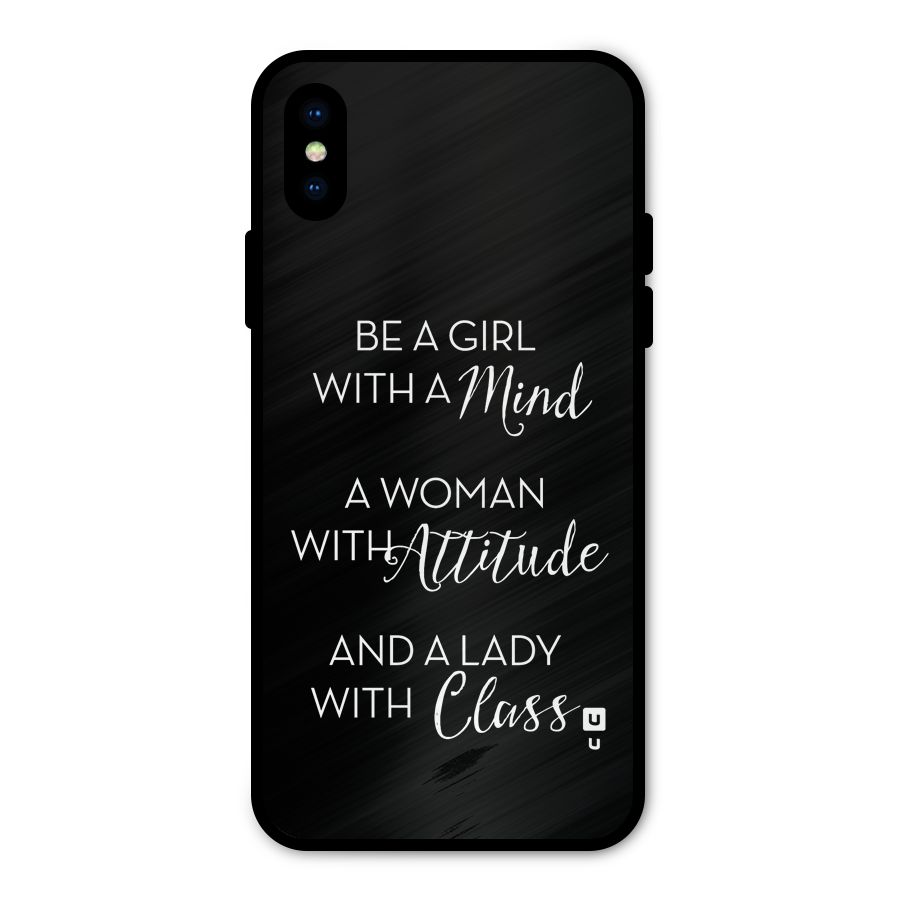The-Mindset Metal Back Case for iPhone XS