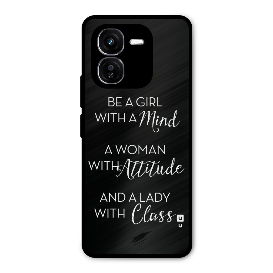 The-Mindset Metal Back Case for iQOO Z9x