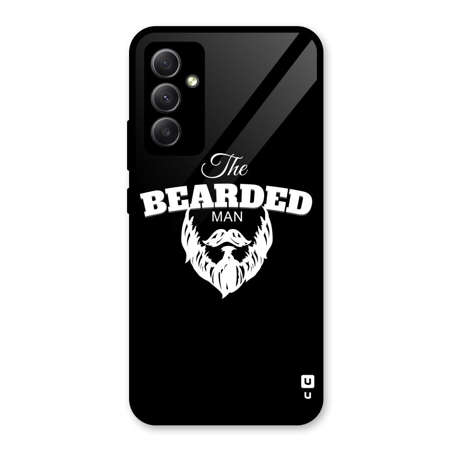 The Bearded Man Glass Back Case for Galaxy A34