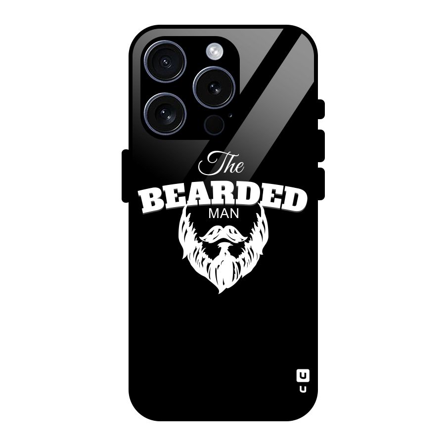 The Bearded Man Glass Back Case for iPhone 15 Pro