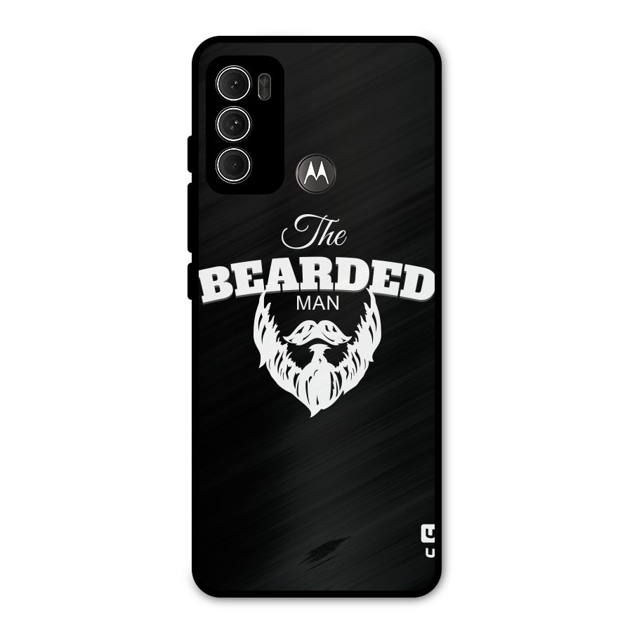 The Bearded Man Metal Back Case for Moto G60