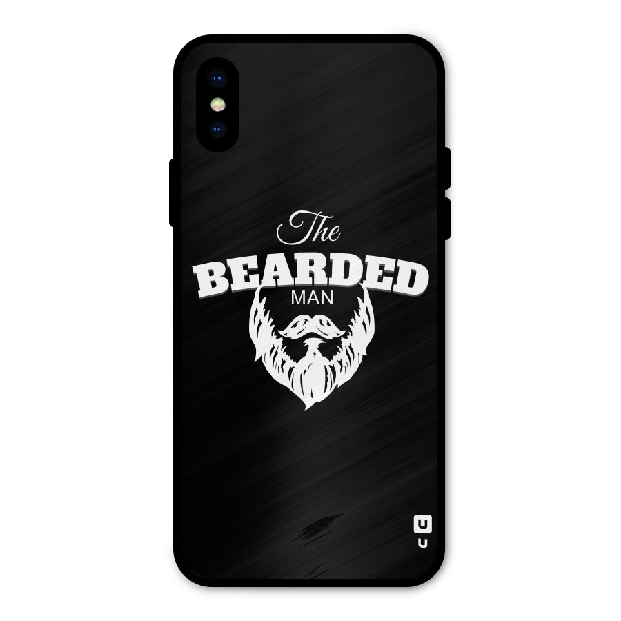 The Bearded Man Metal Back Case for iPhone X