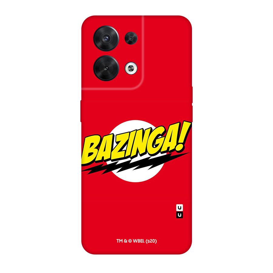 The Big Bang Theory Bazinga Typography Art Original Polycarbonate Back Case for Oppo Reno8 5G