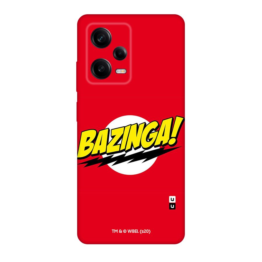 The Big Bang Theory Bazinga Typography Art Original Polycarbonate Back Case for Redmi Note 12 Pro