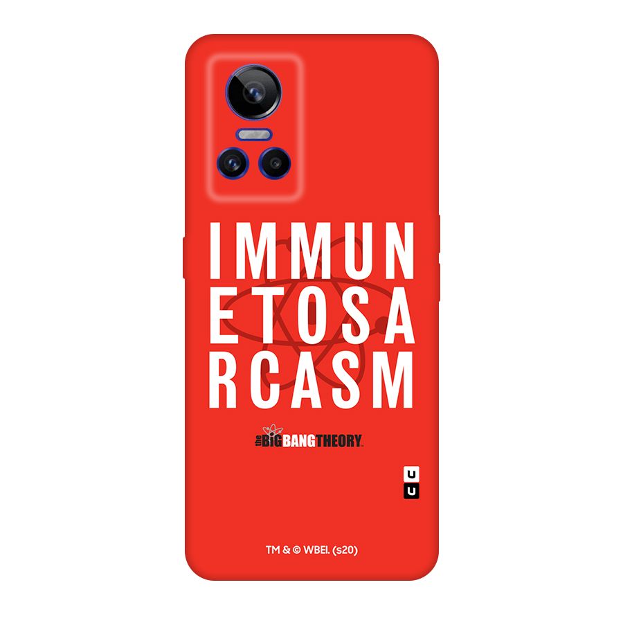 The Big Bang Theory Immune To Sarcasm Original Polycarbonate Back Case for Realme GT Neo 3