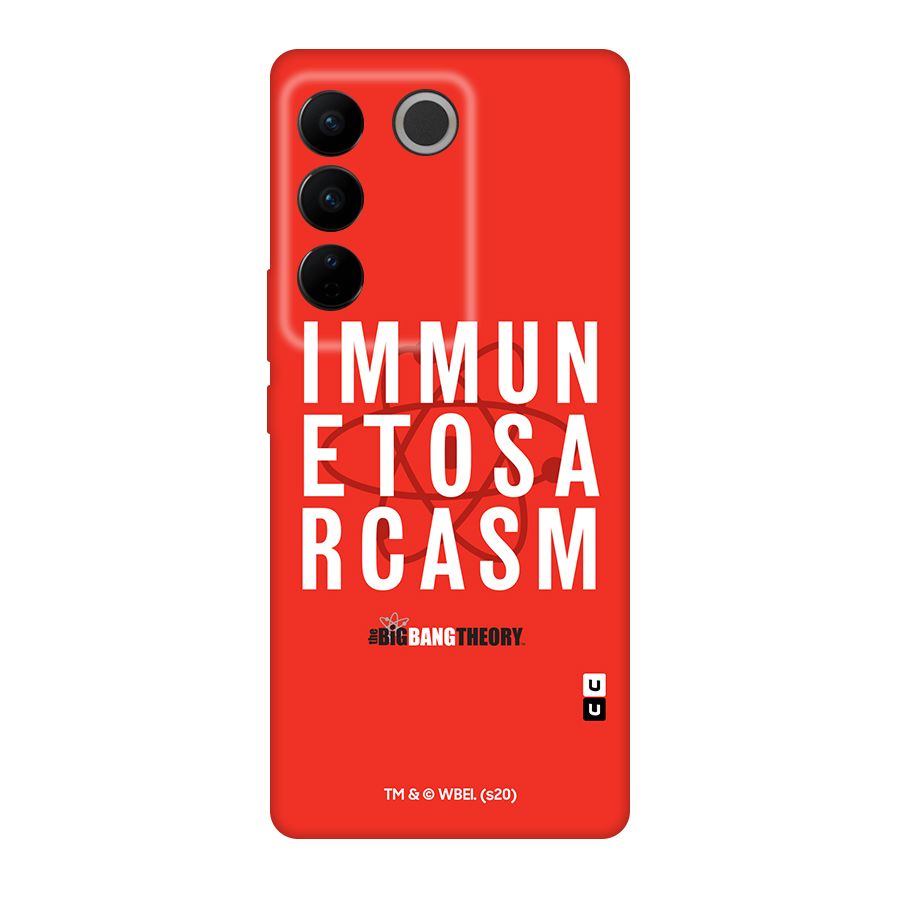 The Big Bang Theory Immune To Sarcasm Original Polycarbonate Back Case for Vivo V27