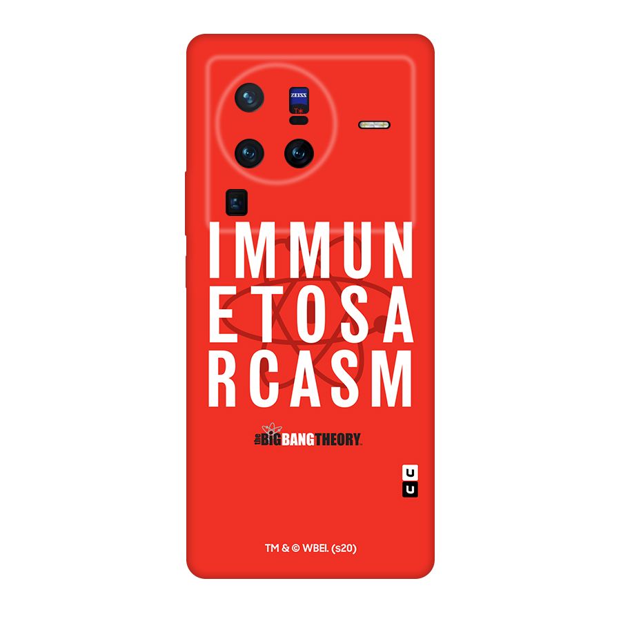The Big Bang Theory Immune To Sarcasm Original Polycarbonate Back Case for Vivo X80