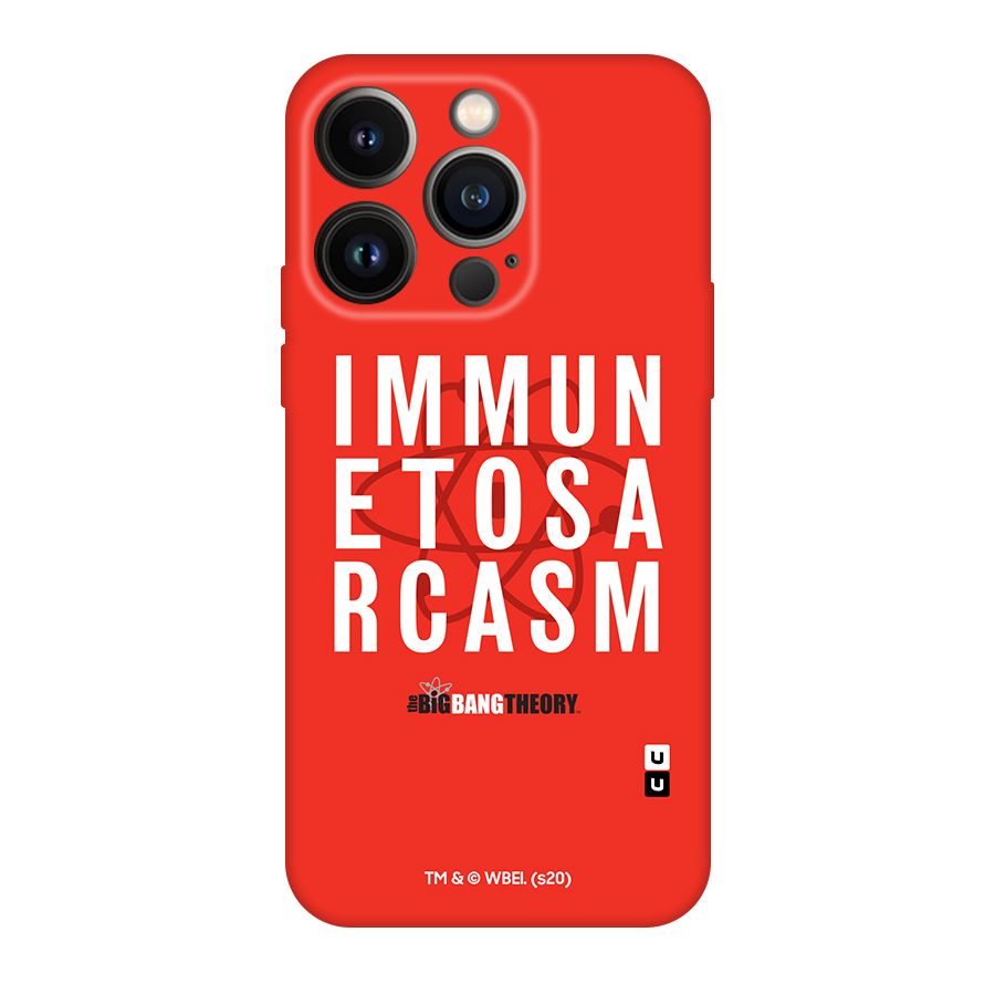 The Big Bang Theory Immune To Sarcasm Original Polycarbonate Back Case for iPhone 14 Pro