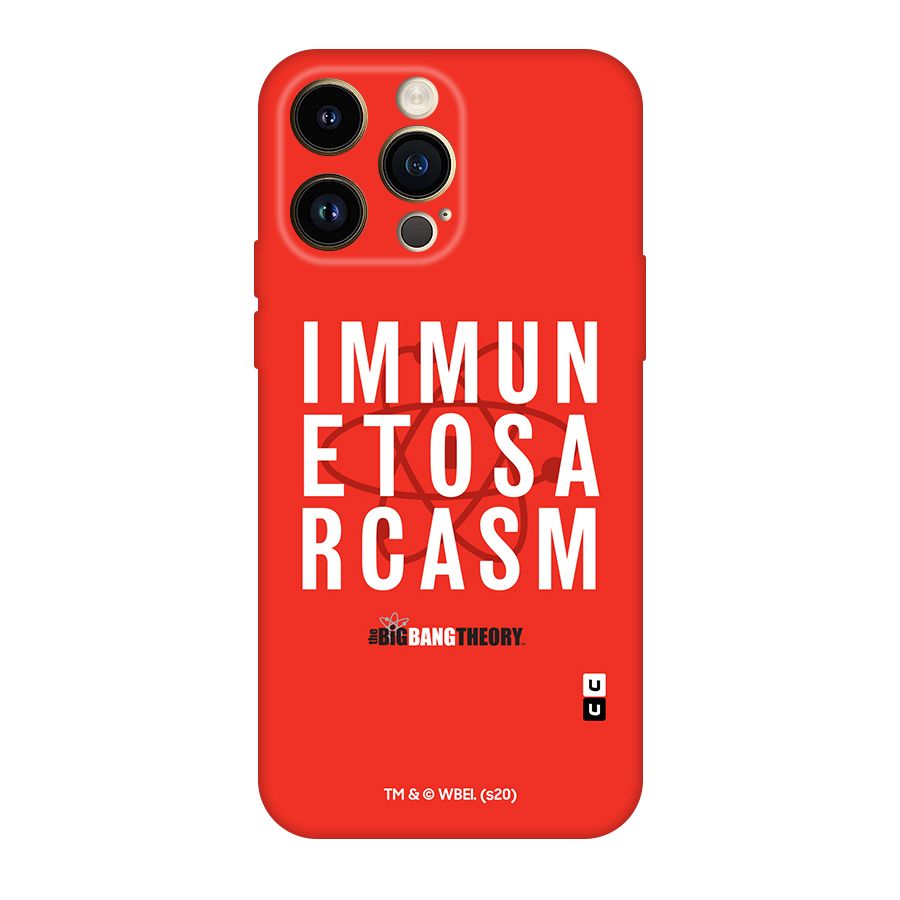 The Big Bang Theory Immune To Sarcasm Original Polycarbonate Back Case for iPhone 14 Pro Max