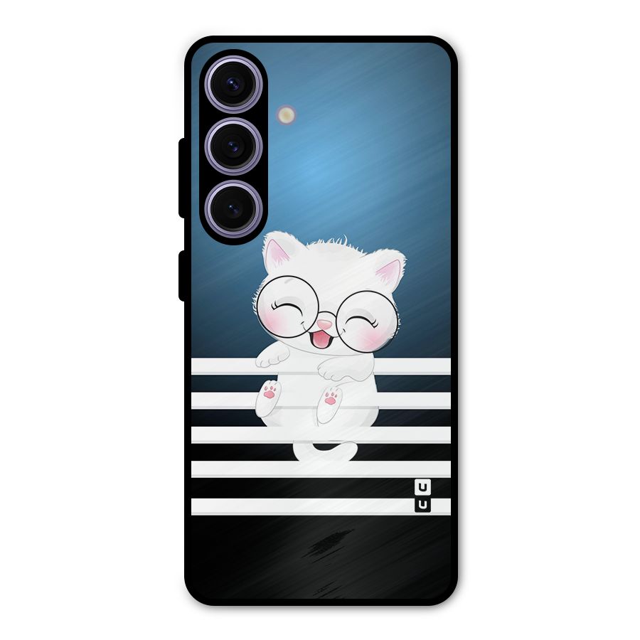 The Cat on Stripes Metal Back Case for Galaxy S24